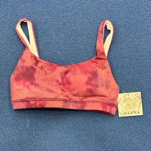 Women's Tie-Dye Bralette - Red